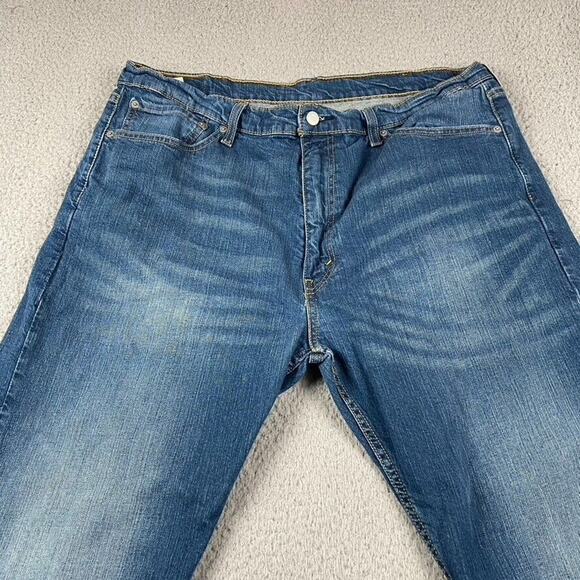 Levi's 505 Regular Straight Fit Jeans Men's 40x30 Blue Medium Wash - Picture 2 of 10